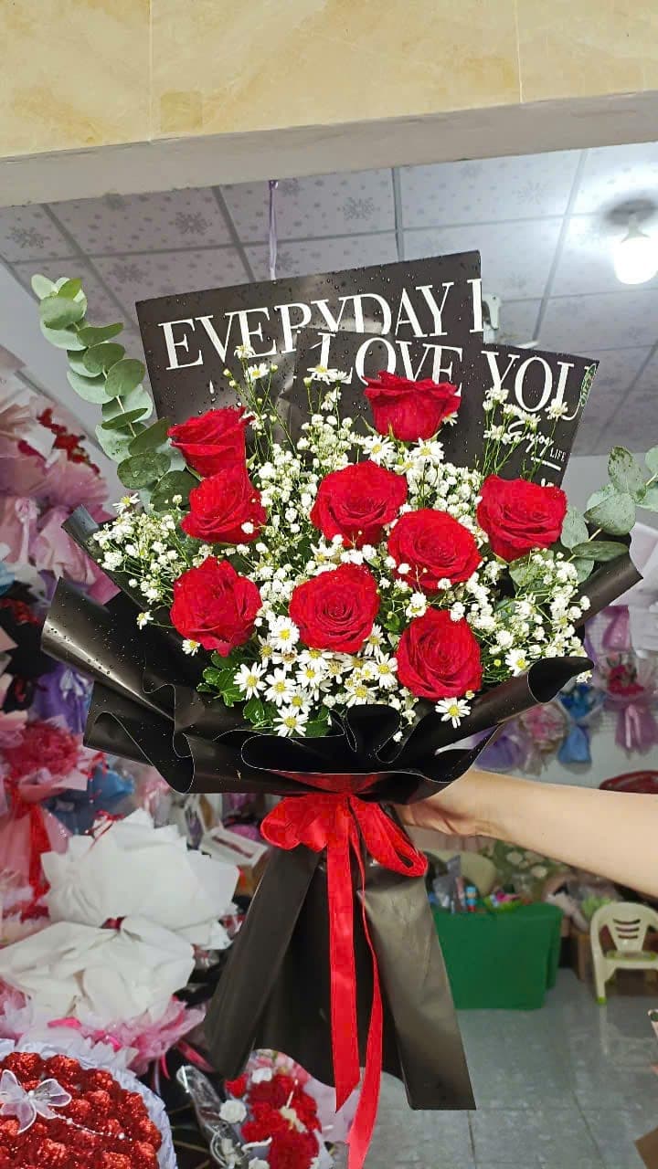 Hoa tươi bó hoa hồng đỏ